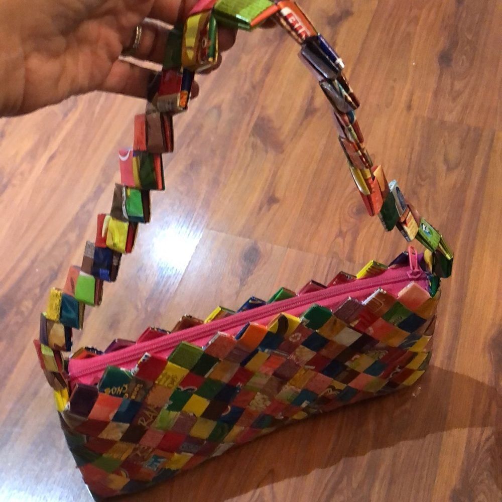 Retro candy wrapper Shoulder bag. - Picture 2 of 10
